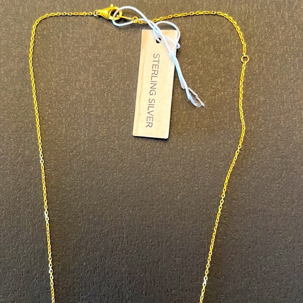 NWT Rachel Zoe Sterling Silver Black Clover Pave Necklace - Picture 6 of 10